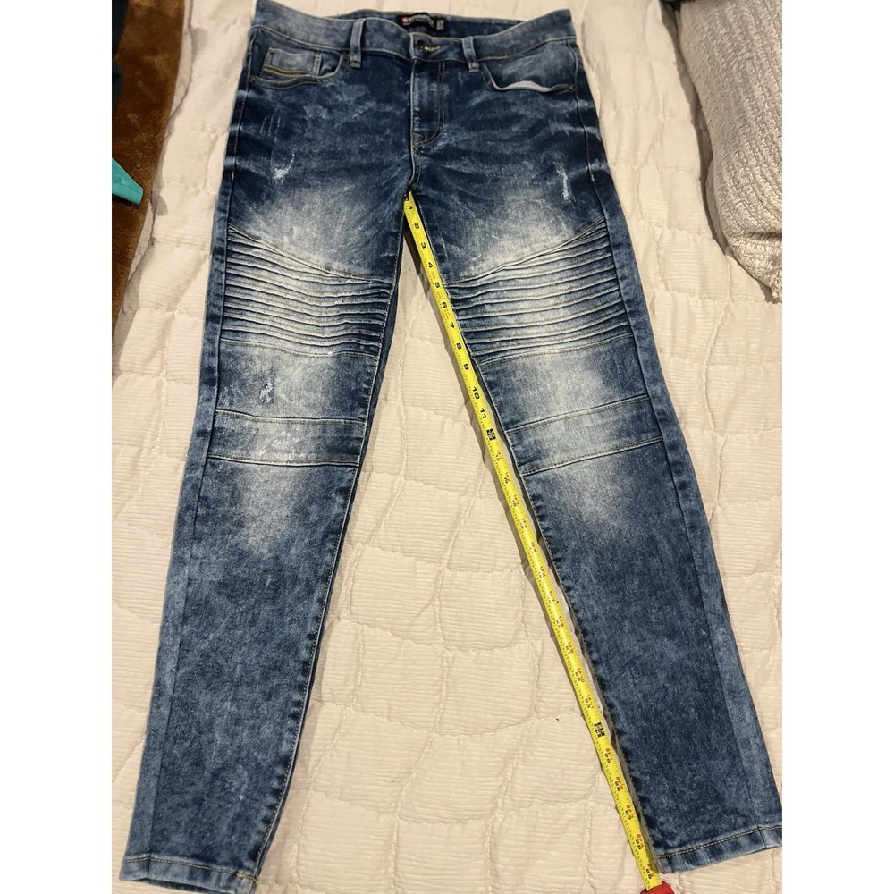 Southpole Mens Blue Jeans Skinny 32x30 Measuring A 29‎ Though